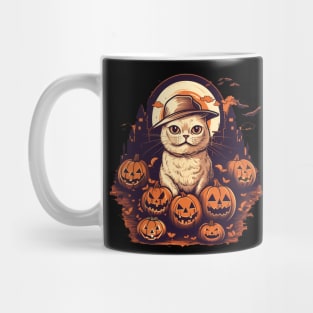 Scottish Fold Cat Halloween, Cat Lover Mug